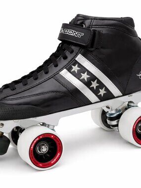 Bont Quadstar Carbon Roller Derby Skates Package Aluminum Plate & Ballistic SZ 6